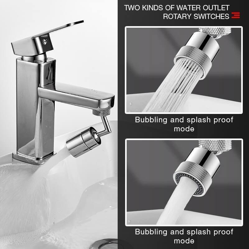 Splash filter faucet
