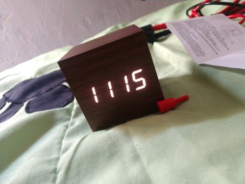 Wooden Alarm Clock photo review